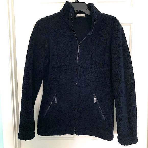 St Michael Marks & Spencer Full Zip Fleece Jacket Navy - Picture 2 of 5